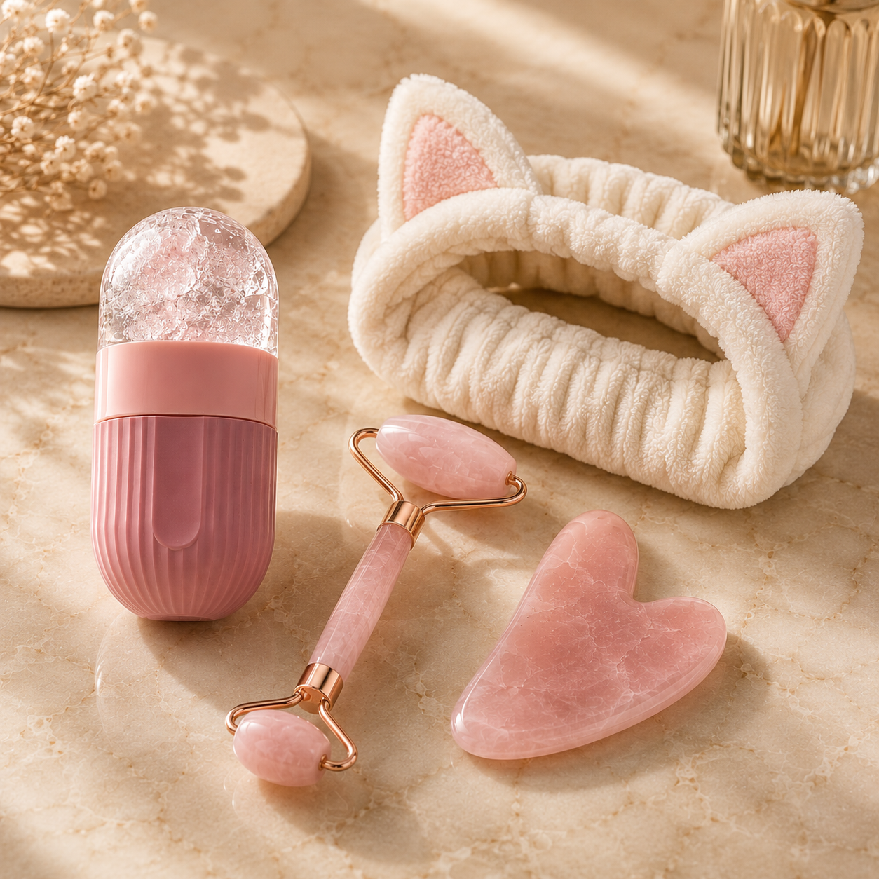 Rodillo Facial de Hielo Kireva | Reduce Bolsas, Reafirma y Revitaliza tu Piel