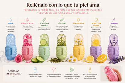 Rodillo Facial de Hielo Kireva | Reduce Bolsas, Reafirma y Revitaliza tu Piel