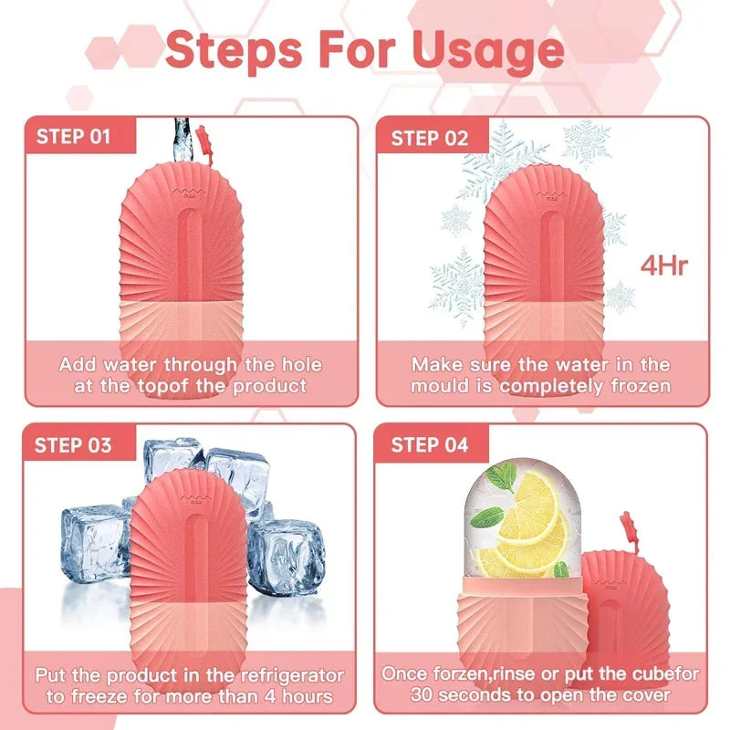 Rodillo Facial de Hielo Kireva | Reduce Bolsas, Reafirma y Revitaliza tu Piel