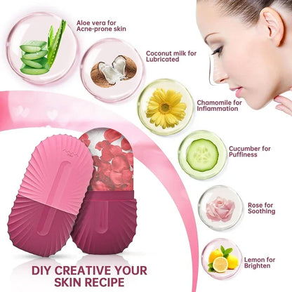 Rodillo Facial de Hielo Kireva | Reduce Bolsas, Reafirma y Revitaliza tu Piel