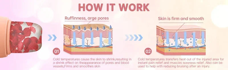 Rodillo Facial de Hielo Kireva | Reduce Bolsas, Reafirma y Revitaliza tu Piel